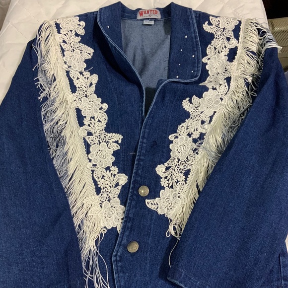 Wanted by Beads Beautiful Denim Jacket - Picture 1 of 2